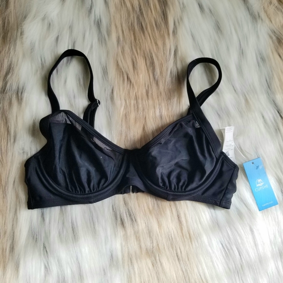 3X$25 NWT Cupshe Tempest Underwire Mesh Bralette Bikini Top Size Medium - Picture 2 of 6